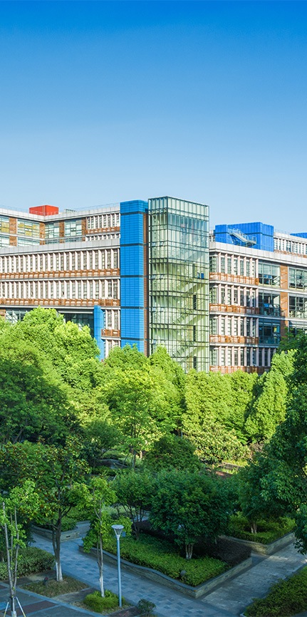 Aerial view of building at the University of Houston