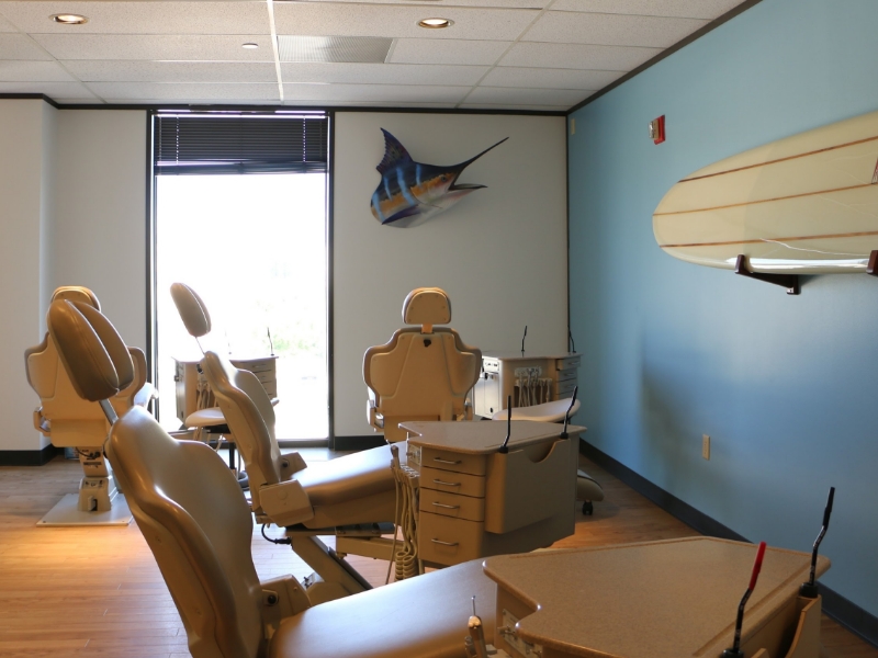 Three orthodontic treatment chairs